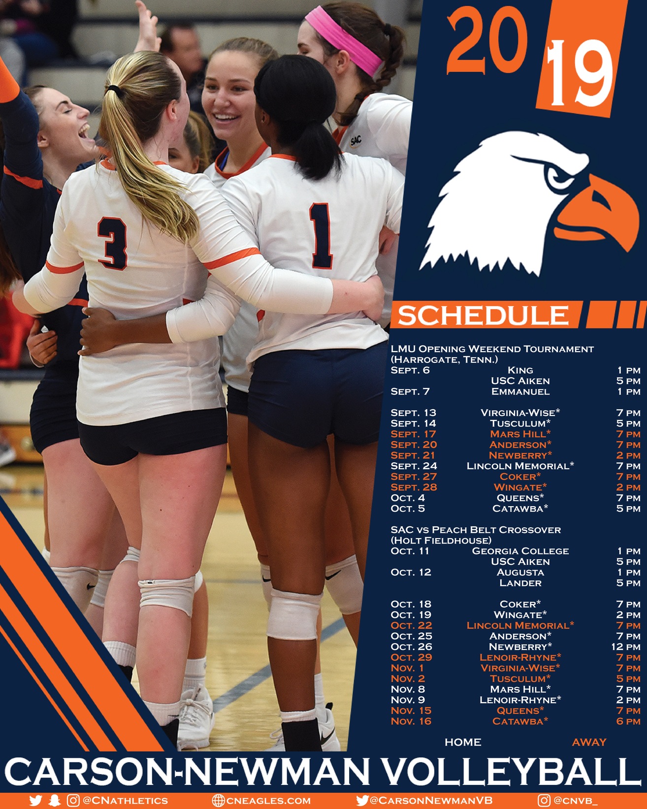 Tournament level schedule on tap for 2019 volleyball season