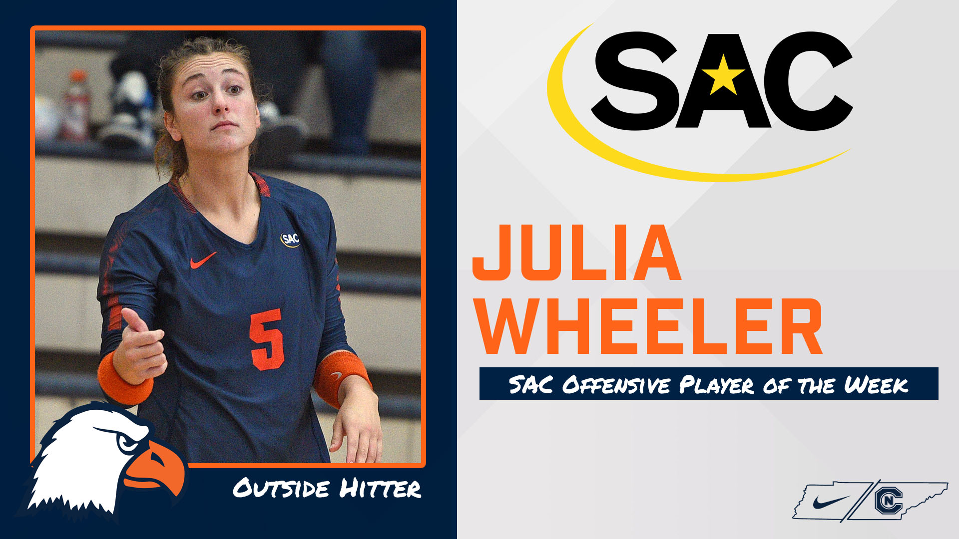Wheeler snares third SAC Offensive Player of the Week