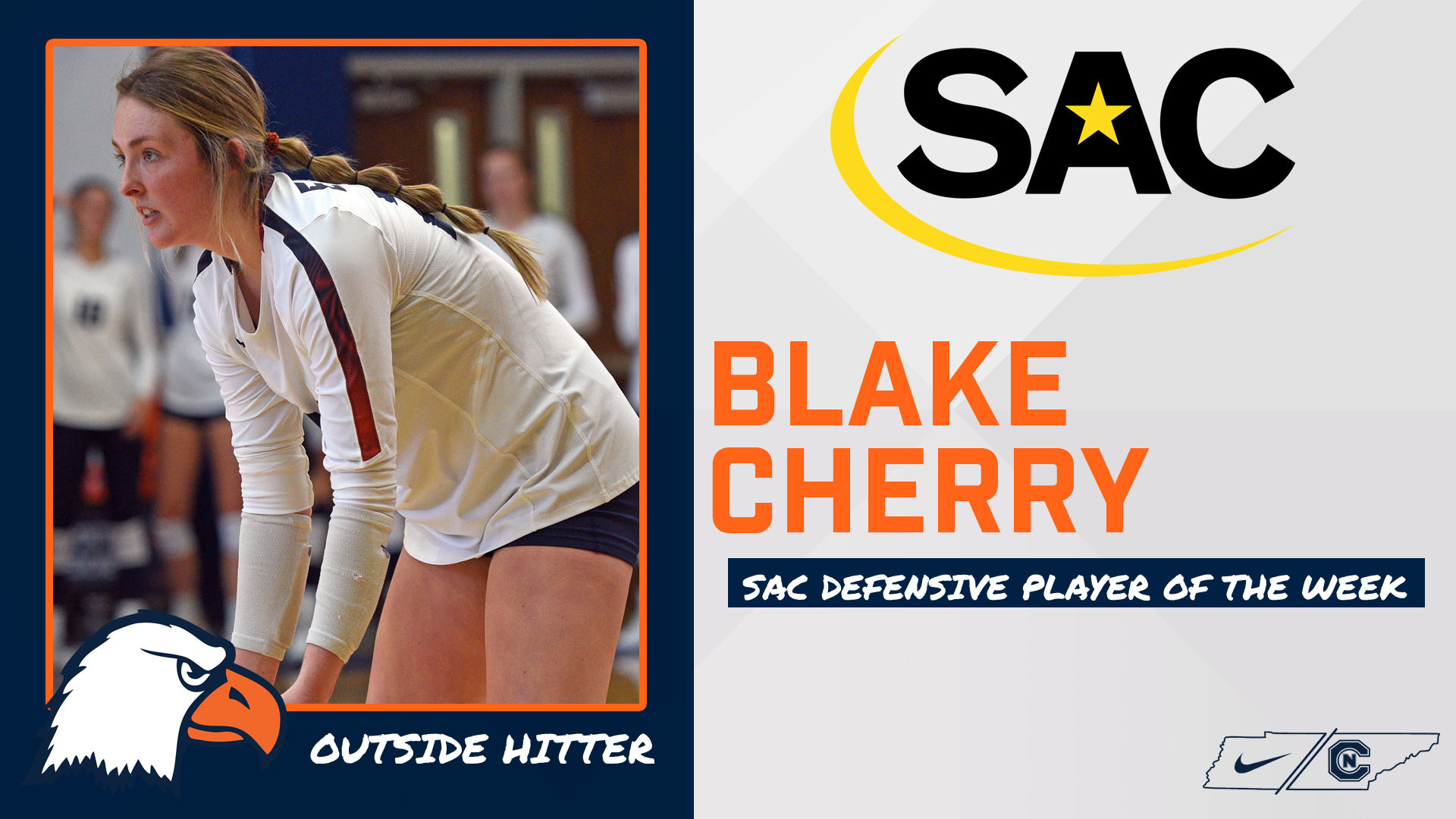 Cherry collects SAC Defensive Player of the Week honor