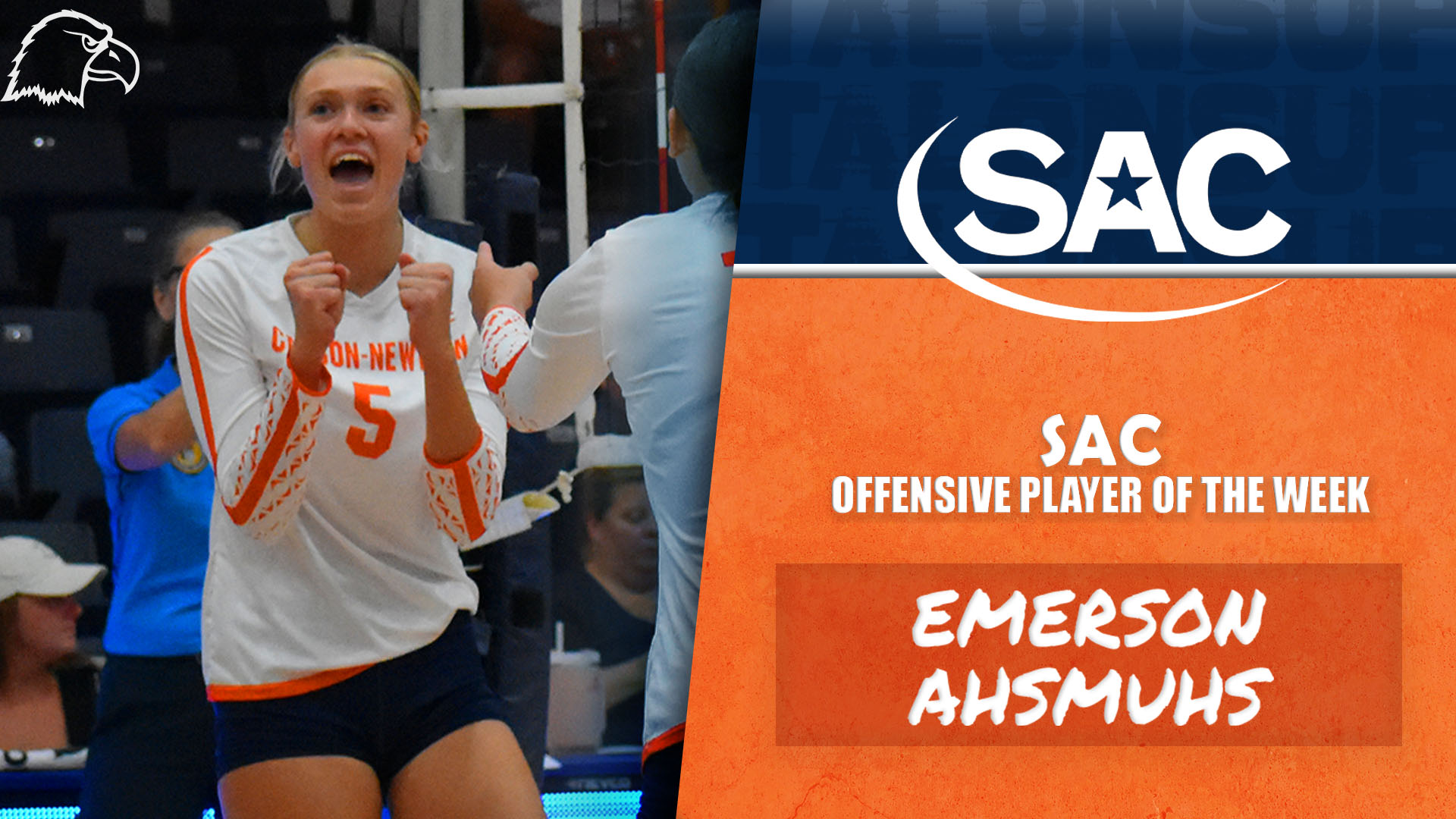 Emerson Ahsmuhs Named SAC Offensive Player of the Week