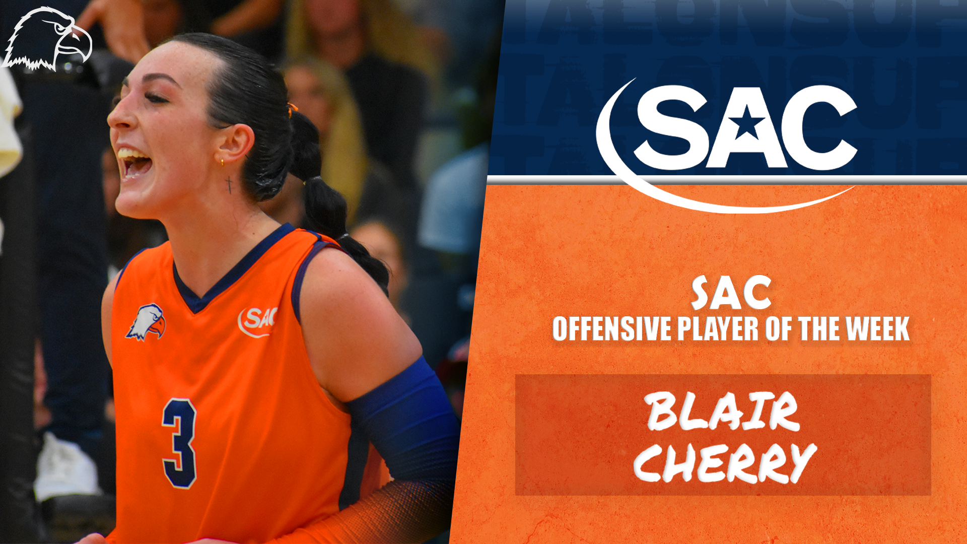 Blair Cherry Named SAC Offensive Player of the Week